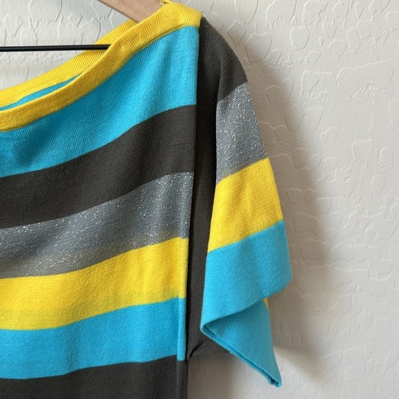 MISSONI Striped Sparkle Mini dress size M/L - Picture 4 of 6